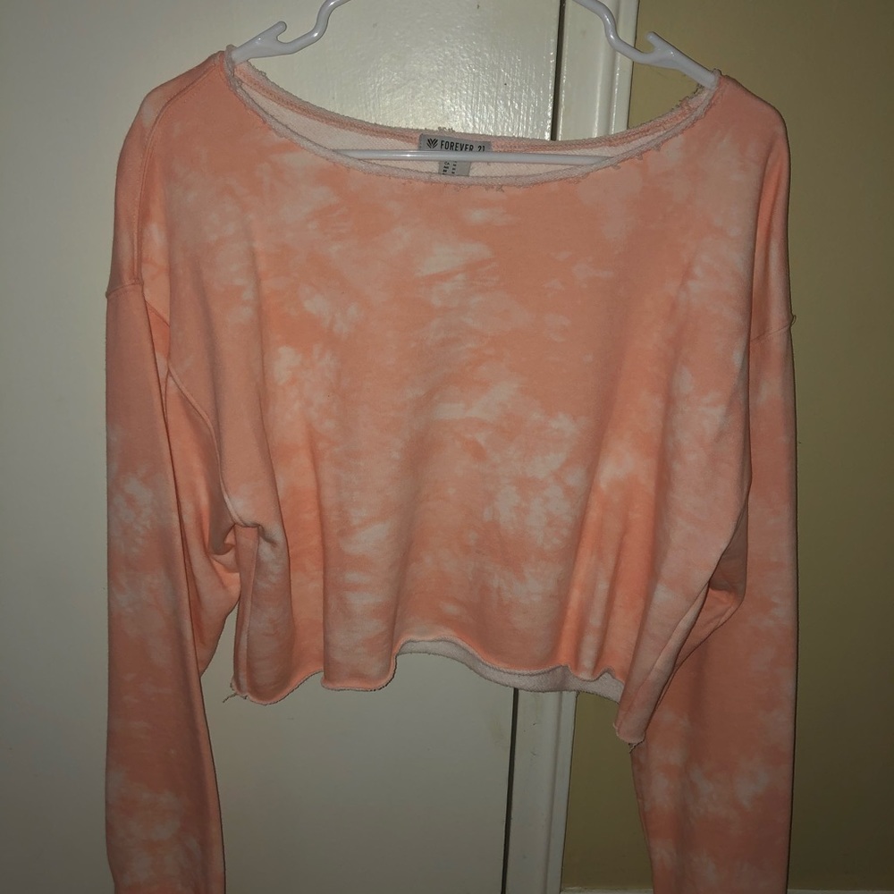 Tie Dye Cropped Sweatshirt